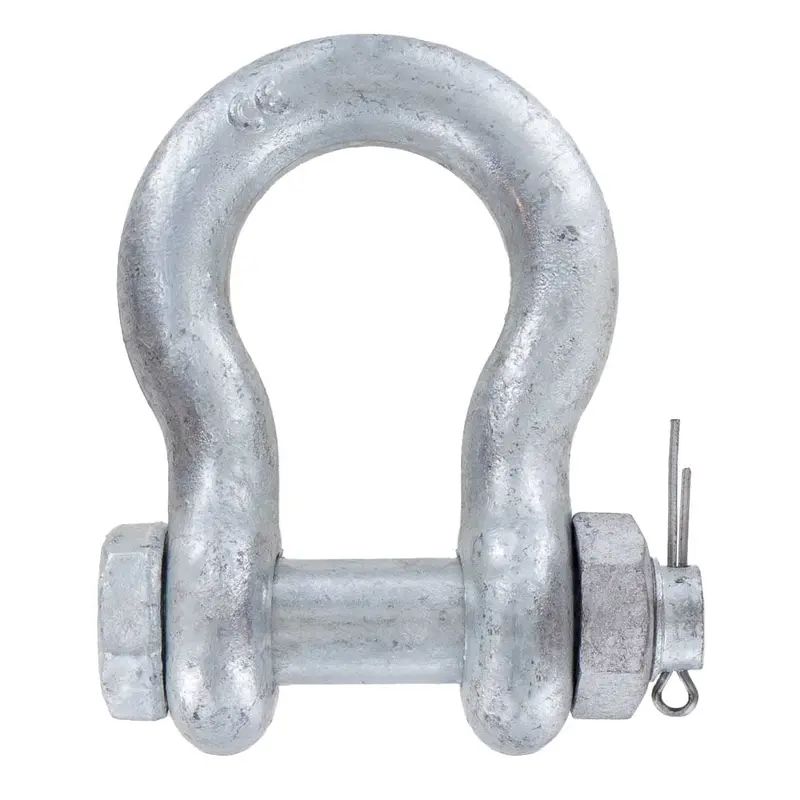 1-1/2" Galvanized Bolt Type Anchor Shackle - 17 Ton
