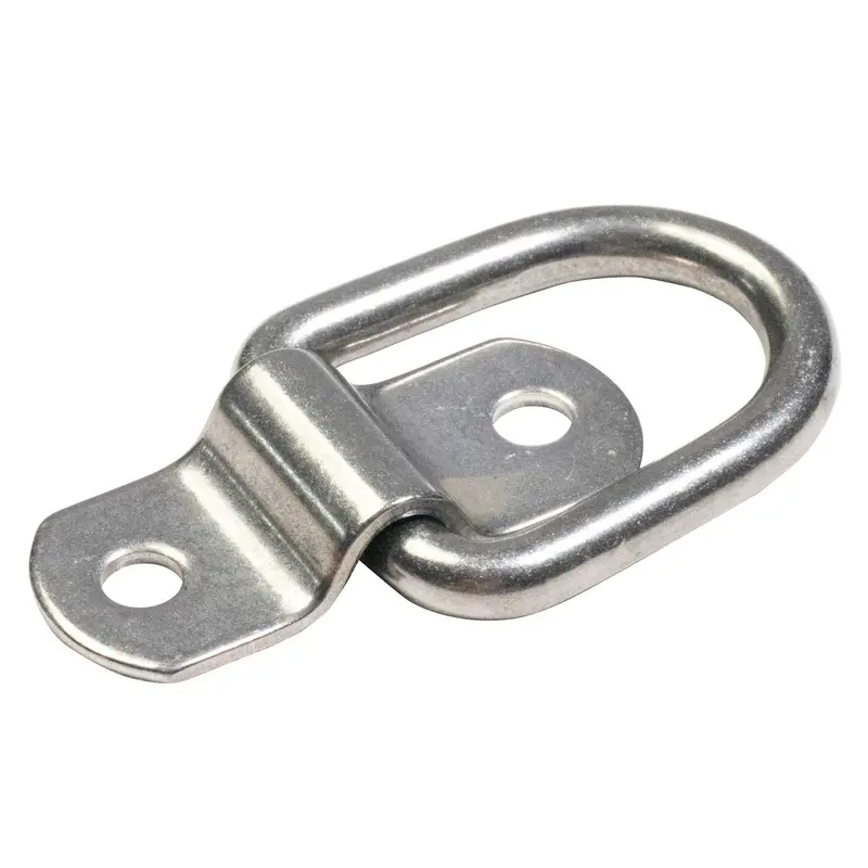 1" Bolt-On D-Ring with Mounting Bracket - 316 Stainless - 800 lbs. BS