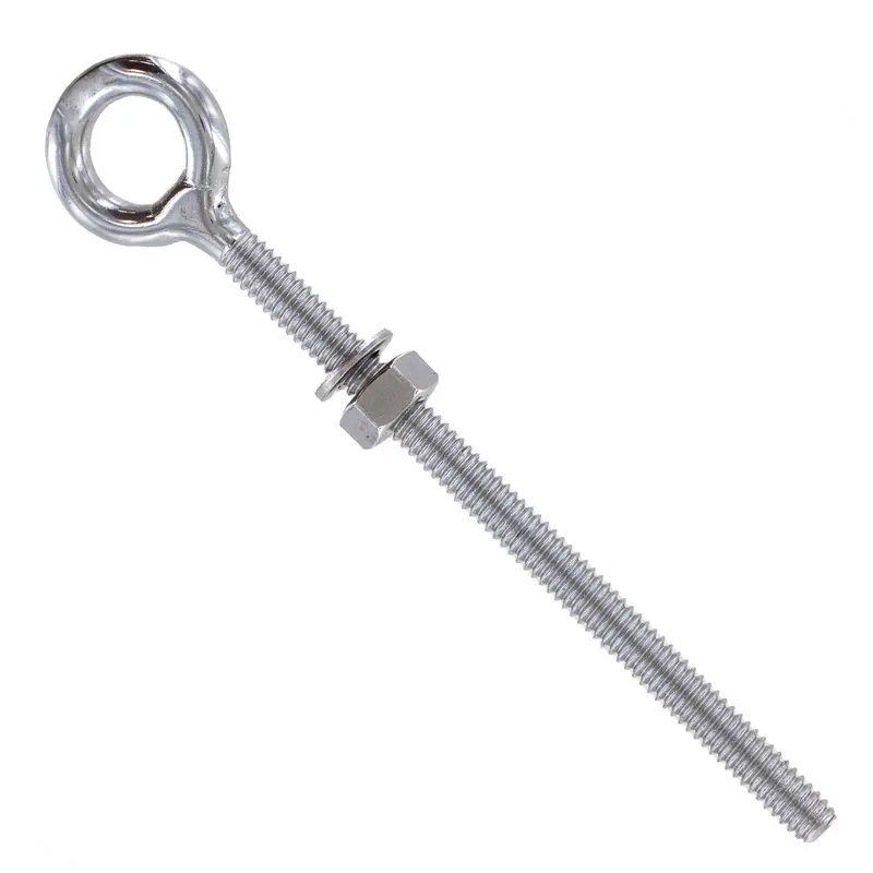 1/2" x  4" Stainless Steel Type 316 Welded Eye Bolt