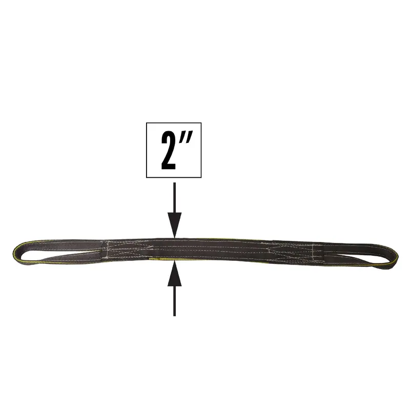 Nylon Lifting Sling - Reversed Eye - 2" x  10' - 1-ply