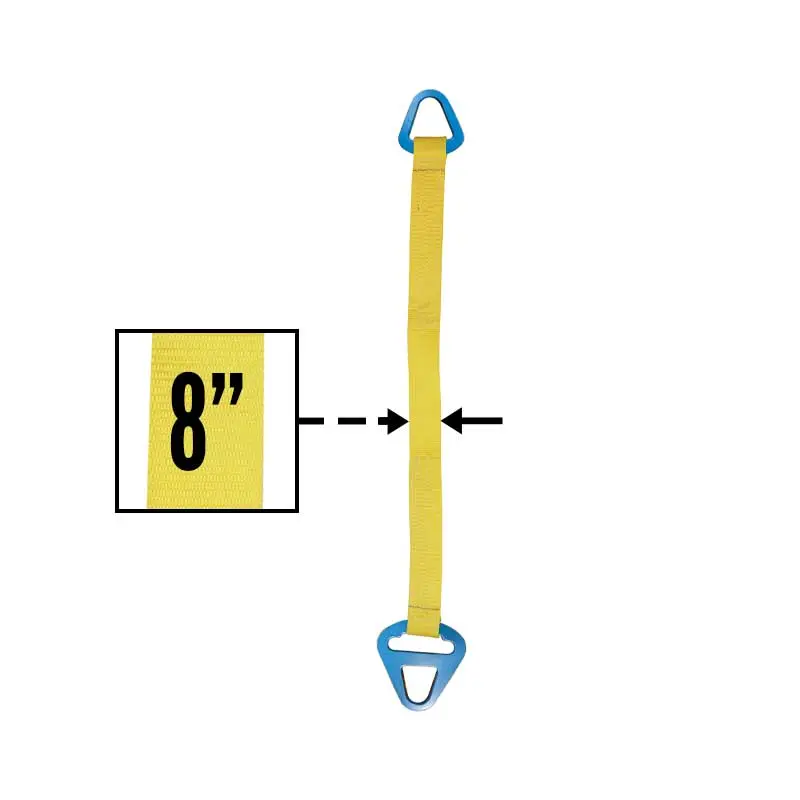 Nylon Lifting Sling - Triangle Choker - 8" x  16' - 2-ply