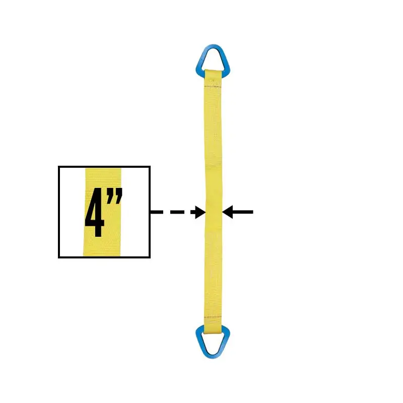 Nylon Lifting Sling - Triangle - 4" x  4' - 2-ply