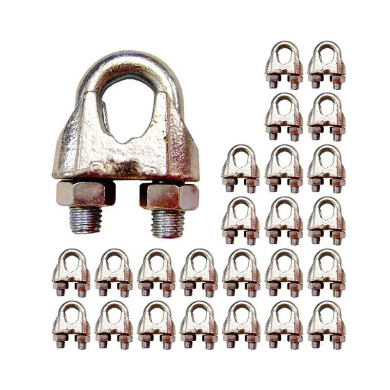 1/2" Zinc Plated Malleable Wire Rope Clip (25 pack)