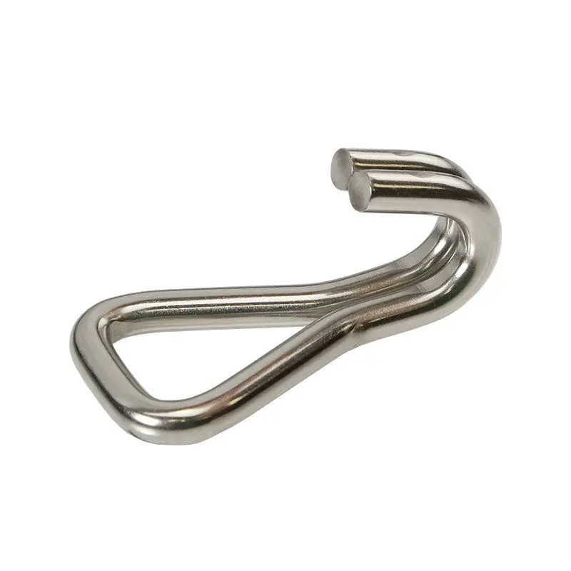 1" Double J Stainless Steel Wire Hook: 3,000 lbs. BS