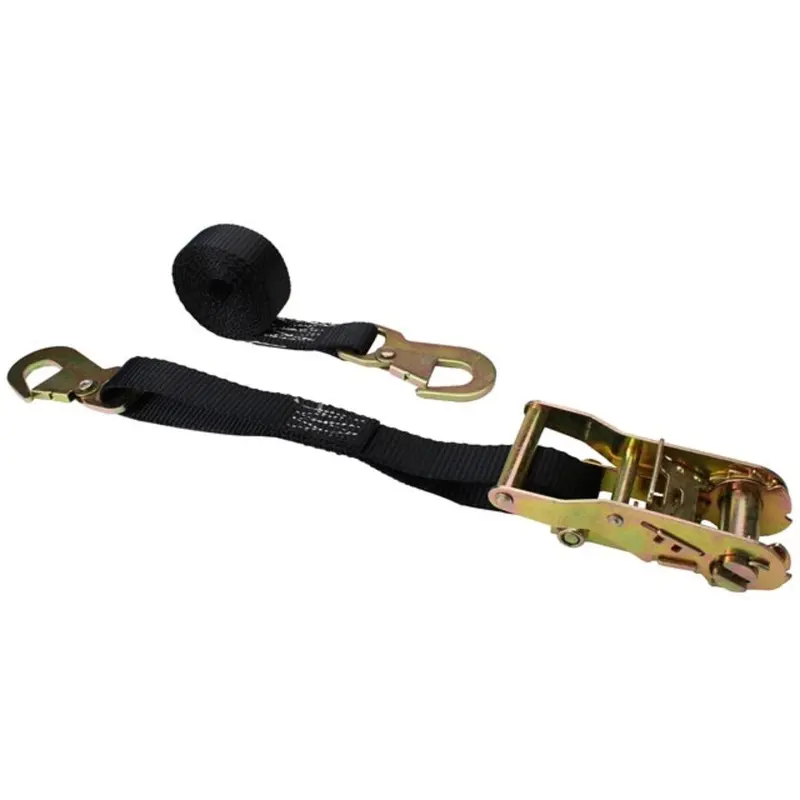 1" x 15' Ratchet Strap w/ Flat Snap Hooks
