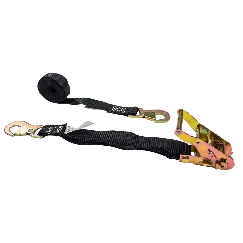 1" x 6' Ratchet Strap w/ Flat Snap Hooks