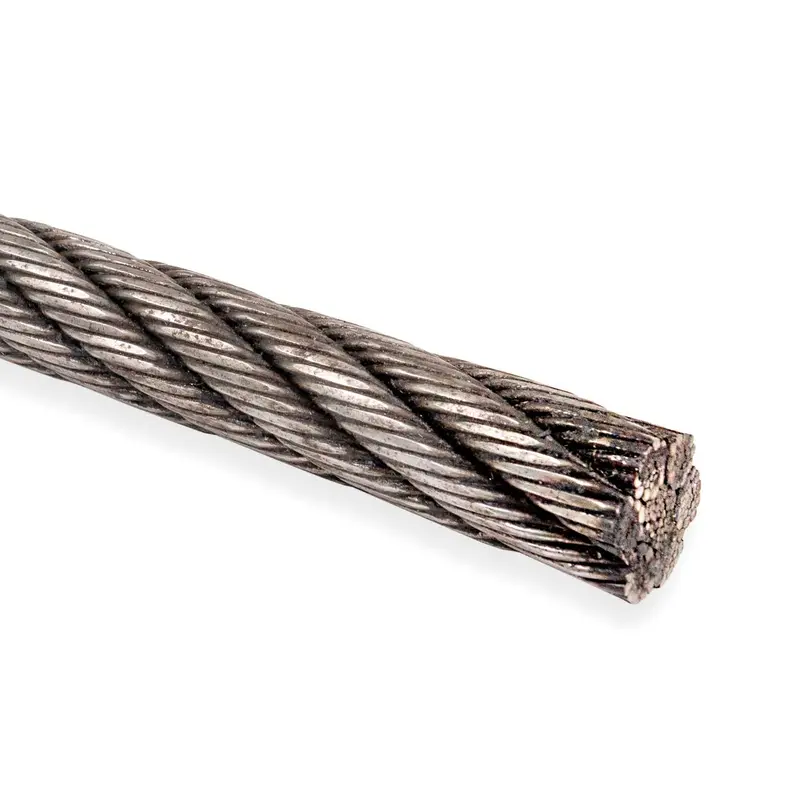 1" 6x26 Impact Swaged Bright Wire Rope - EIPS IWRC | 1,000 ft.