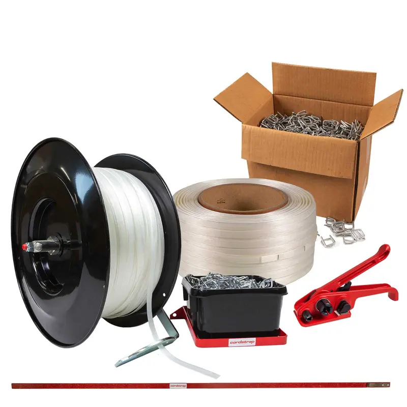1/2" Composite Strapping Starter Kit - Forklift Dispenser