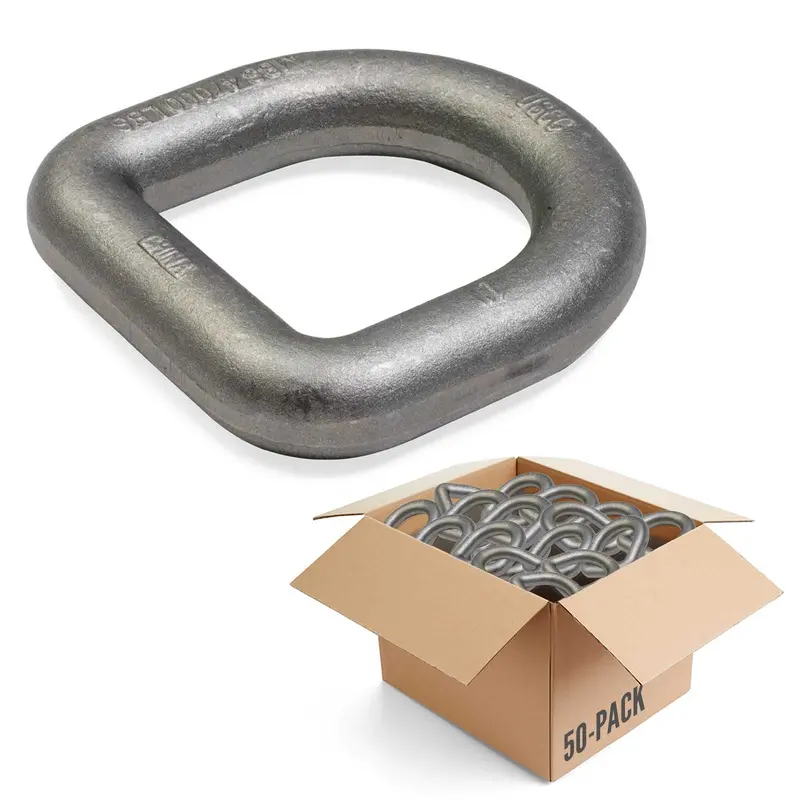1" Weldable D-Ring - 47,000 lbs. BS | 50-Pack