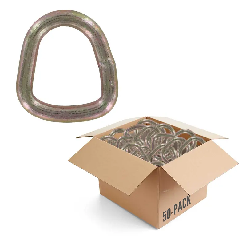 1" Wire D-Ring - 50 Pack