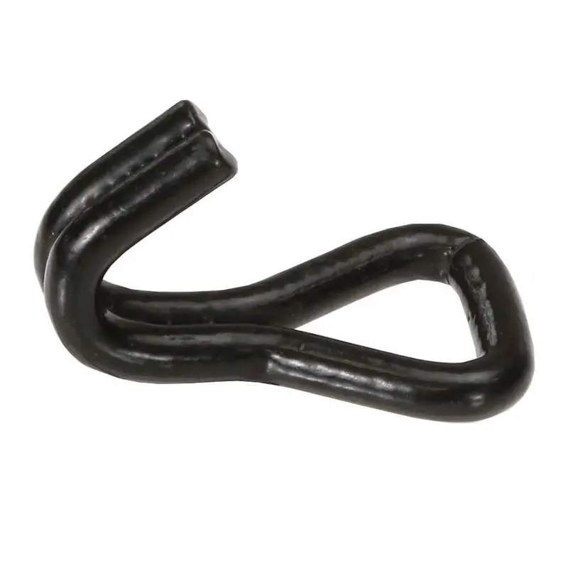 1" Heavy Duty Wire Hook w/ Black Vinyl Coating | 3,300 lbs. BS