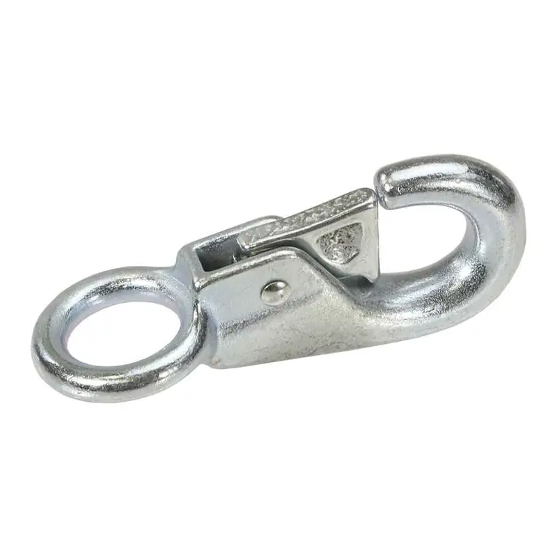 1" Forged Bull Nose Snap Hook - White Zinc | 3,300 lbs. BS