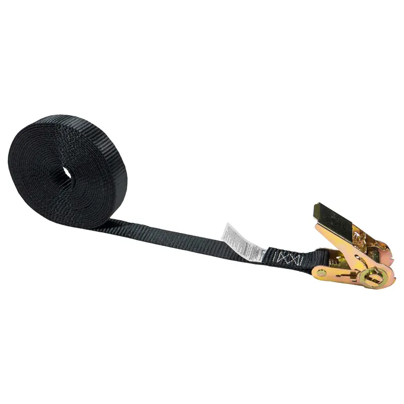 1" x 20' Black Endless Ratchet Strap