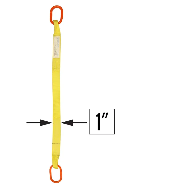 1"x4' (1 ply) Single Leg Nylon Sling w/ Master Link Both Ends