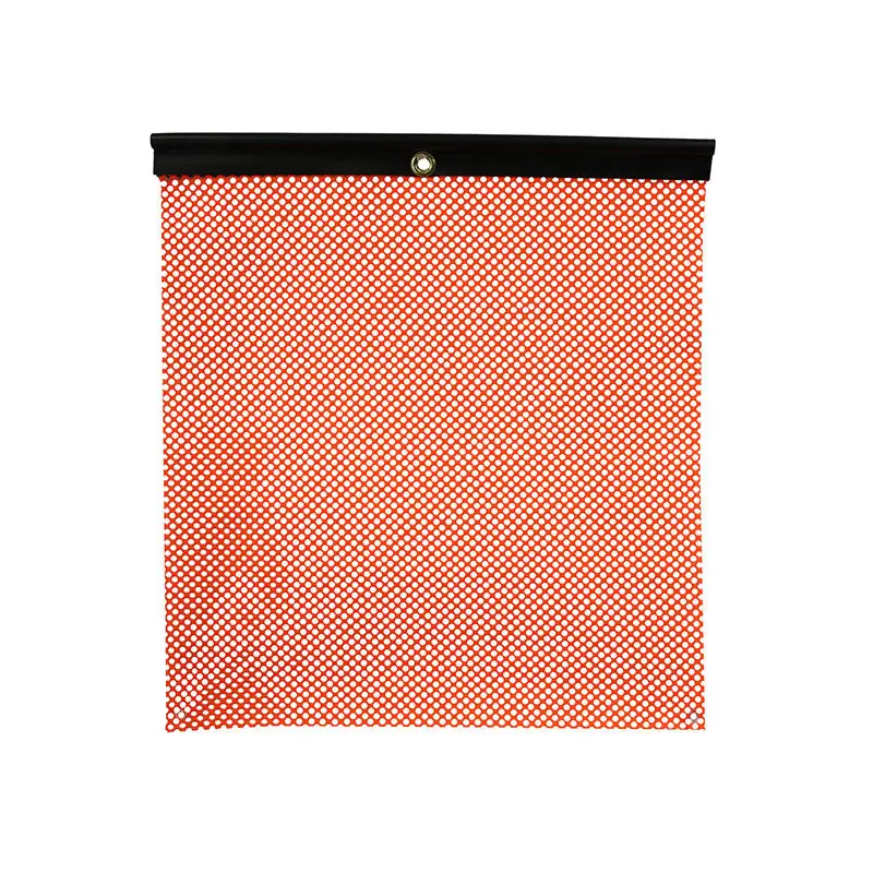 Orange Jersey Mesh Safety Flag with Vinyl Welt: 18" x 18"- DOT Compliant