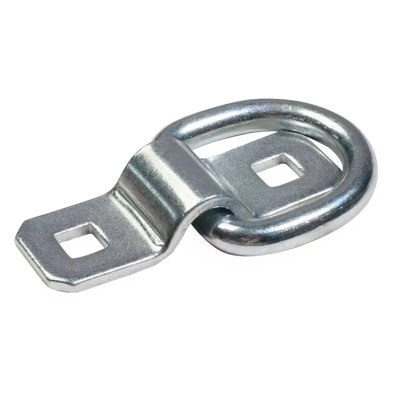 1-1/2" Bolt-On D-Ring with Mounting Bracket - Galvanized - 6,000 lbs. BS