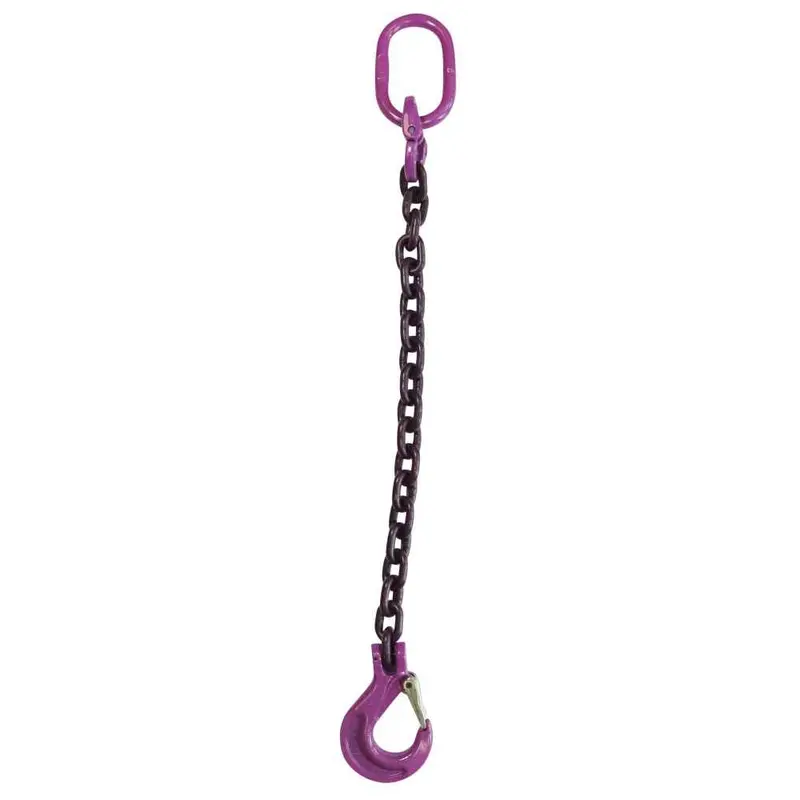 1/2" x 10' - Single Leg Chain Sling w/ Sling Hook - Grade 100