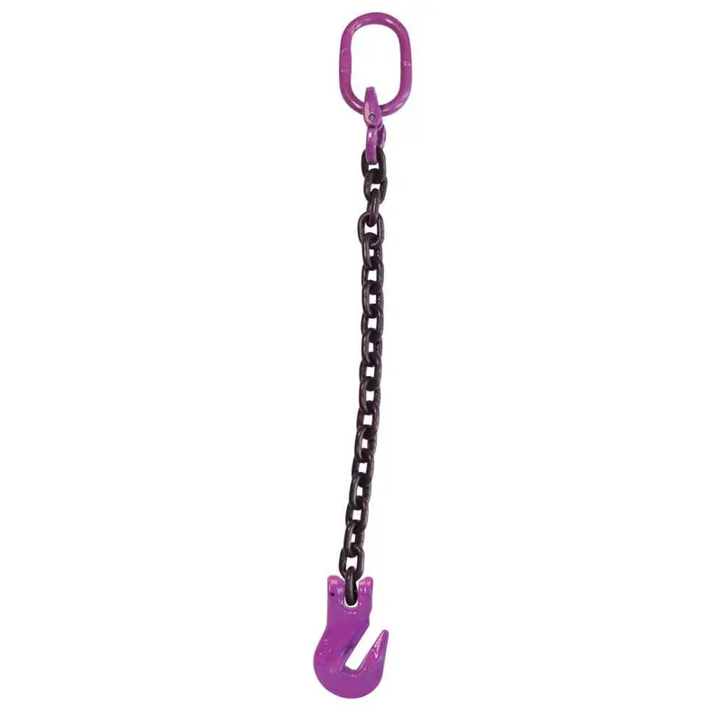 1/2" x 14' - Single Leg Chain Sling w/ Grab Hook - Grade 100