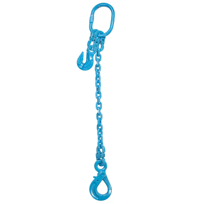 1/2" x 5' - Pewag  Adjustable Single Leg Chain Sling w/ Self-Locking Hook - Grade 120
