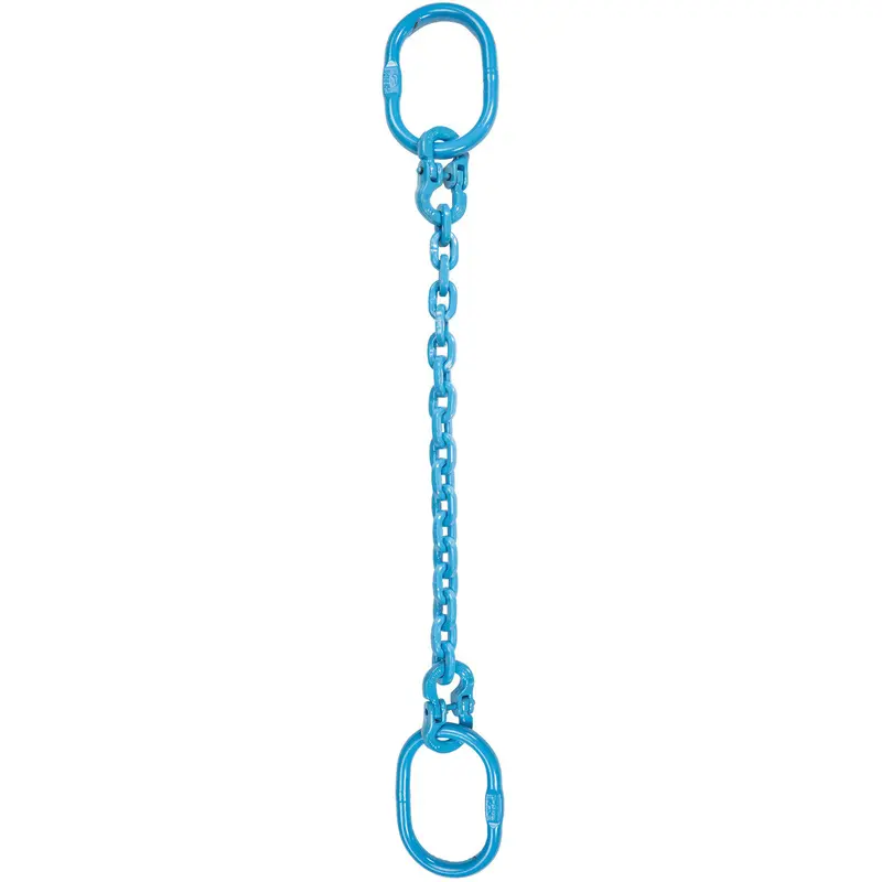 1/2" x 20' - Pewag Single Leg Chain Sling w/ Oblong Master Links - Grade 120