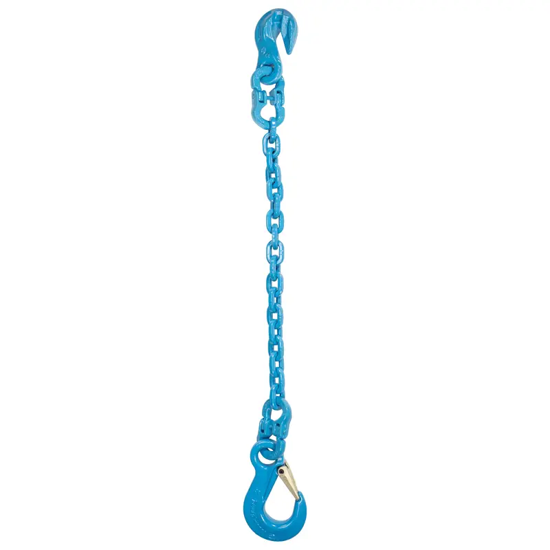1/2" x 14' - Pewag Single Leg Chain Sling w/ Grab & Sling Hooks - Grade 120