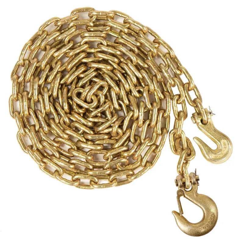 1/2" x 10' Grade 70 Transport Chain | Clevis Grab Hook & Clevis Slip Hook with Latch