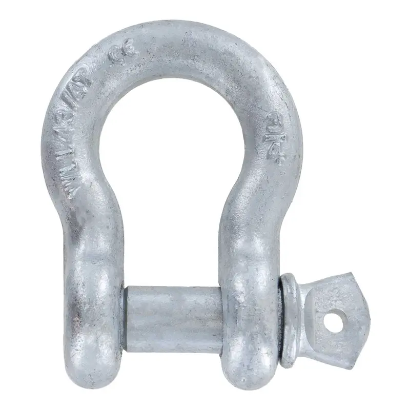 1-1/4" Galvanized Screw Pin Anchor Shackle - 12 Ton