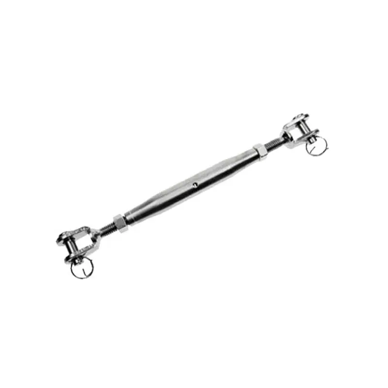 1/4" x 3-3/4" Jaw & Jaw Stainless Steel Pipe Turnbuckles