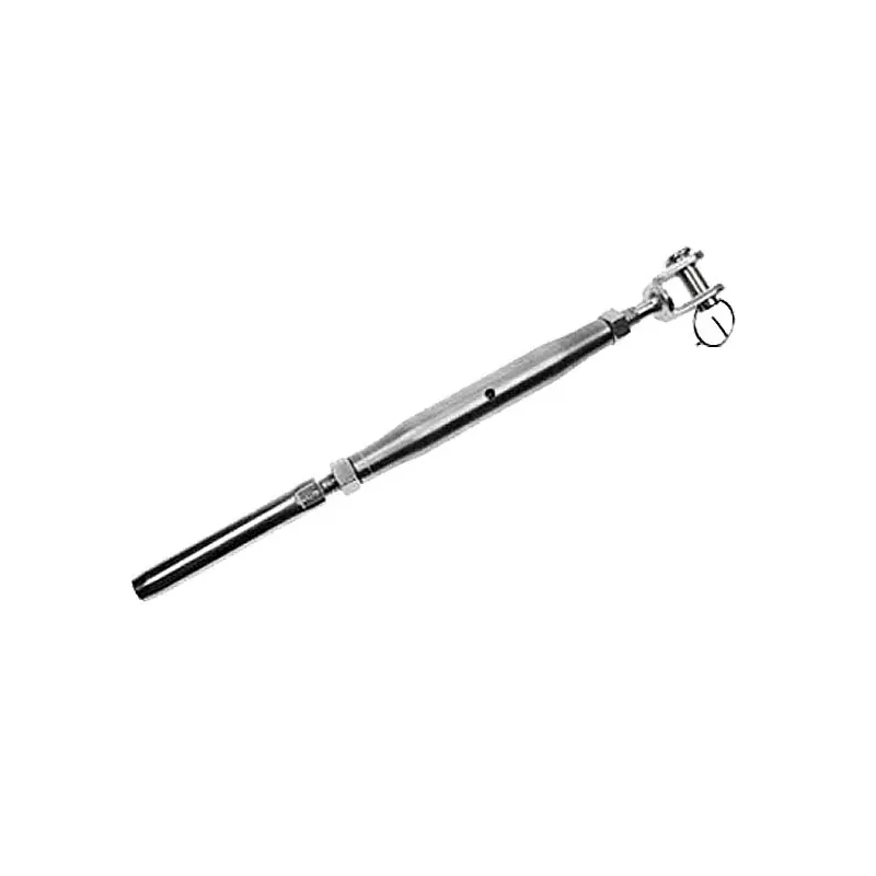 1/2" x 6" Jaw & Swage Stud Stainless Steel Turnbuckle | 5/16" Cable