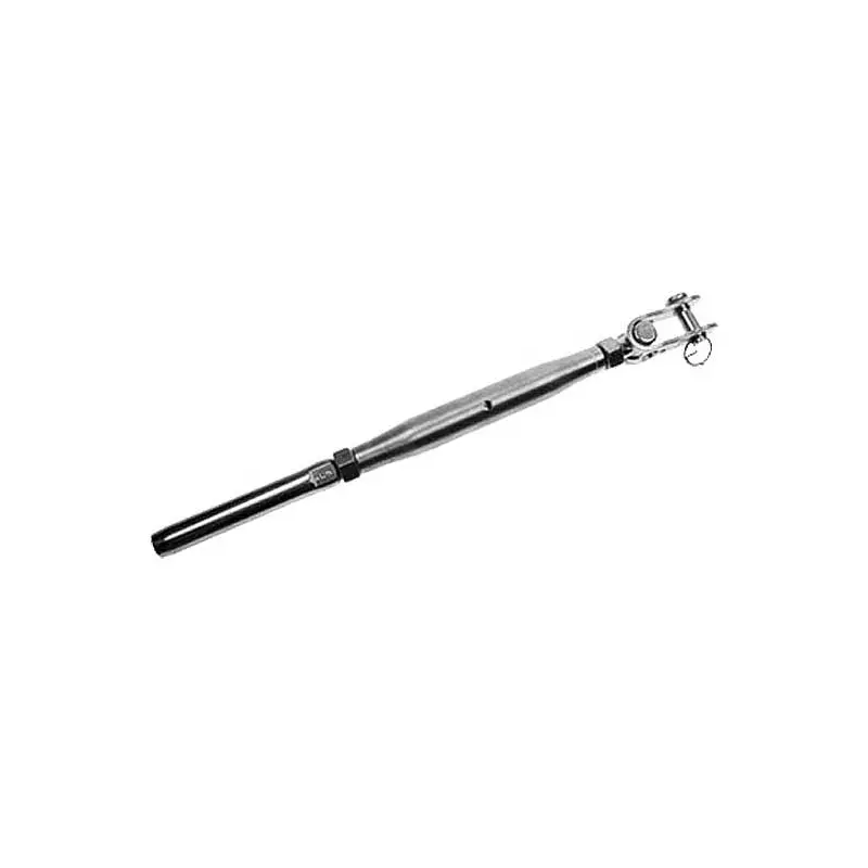 1/2" x 6" Toggle & Swage Stud Stainless Steel Turnbuckle | 1/4" Cable