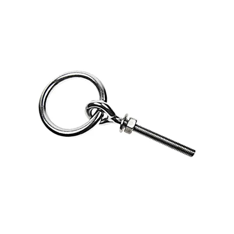 Ring Eye Bolt - Stainless Steel Type 304 - 3/8" x  3-3/4"