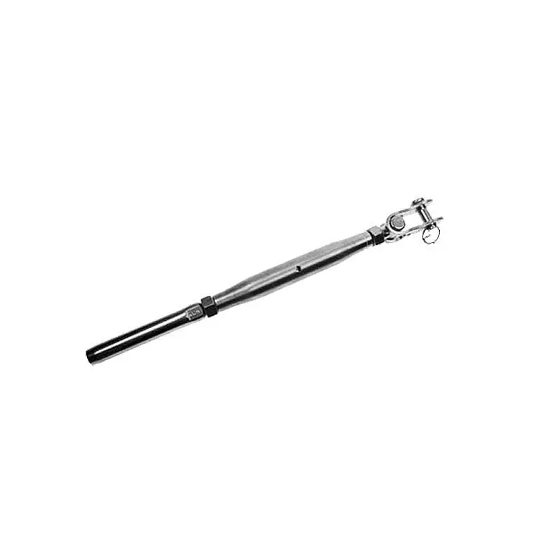 1/4" x 3-3/4" Toggle & Swage Stud Stainless Steel Turnbuckle | 3/16" Cable