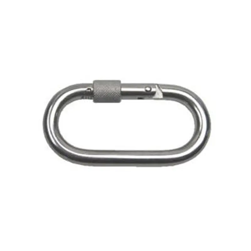 Oval Carabiner w/ Screw Nut SS T316 - 4" Length