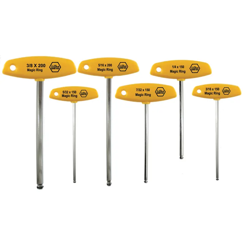 6 Piece Classic Grip MagicRing Ball End T-Handle Set - Inch