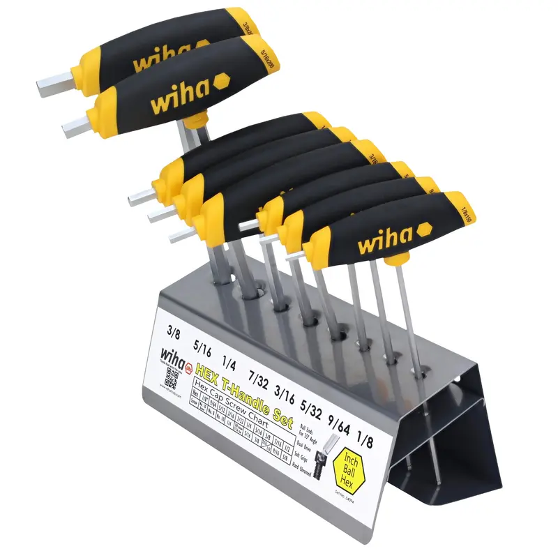 8 Piece SoftGrip Dual Drive SAE T-Handle Set