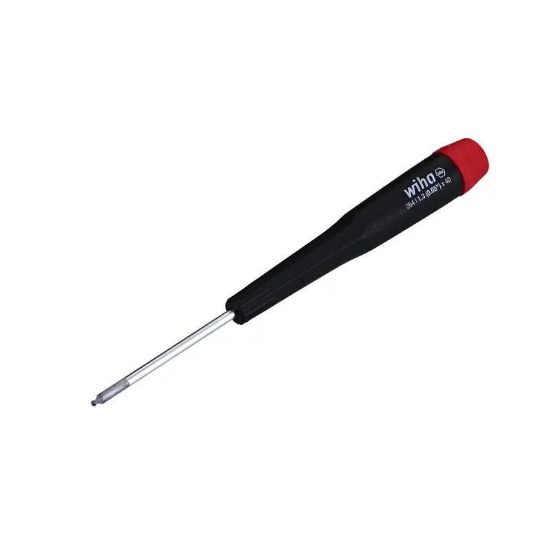Precision Ball End Hex Screwdriver 1.3 (.050) x 40mm