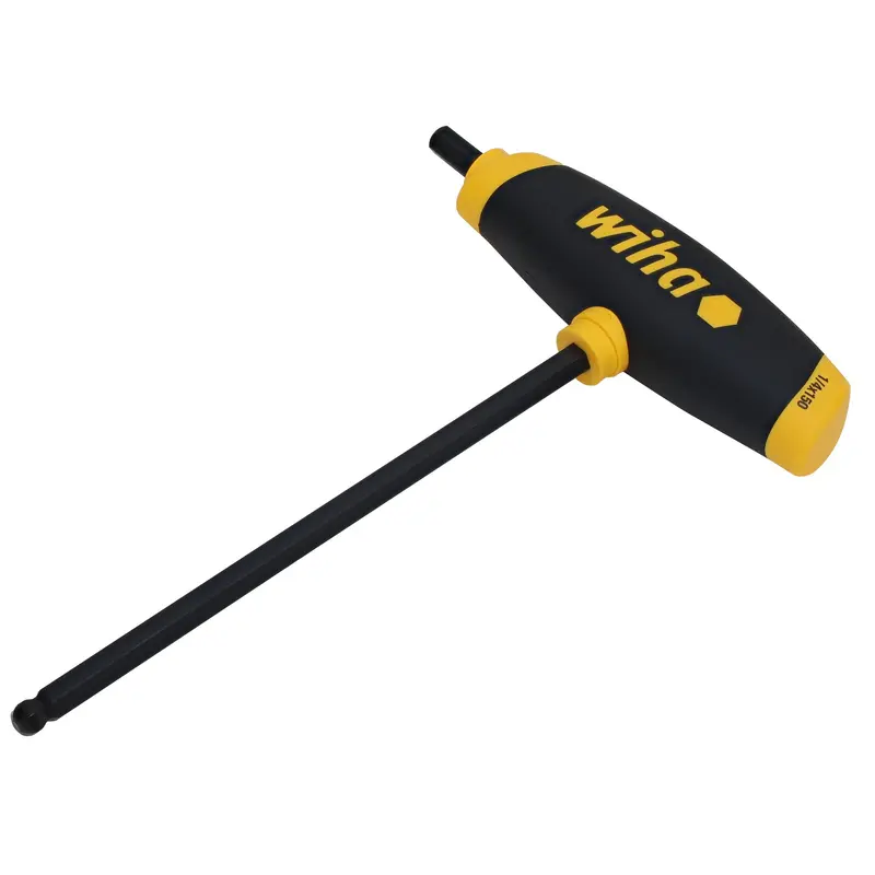 SoftGrip Ball End Hex T-handle 1/4"
